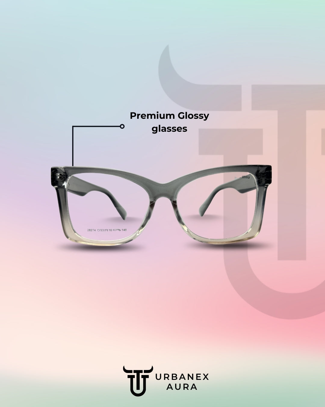 MIU MIU Silver Mist Women's Optical Glasses