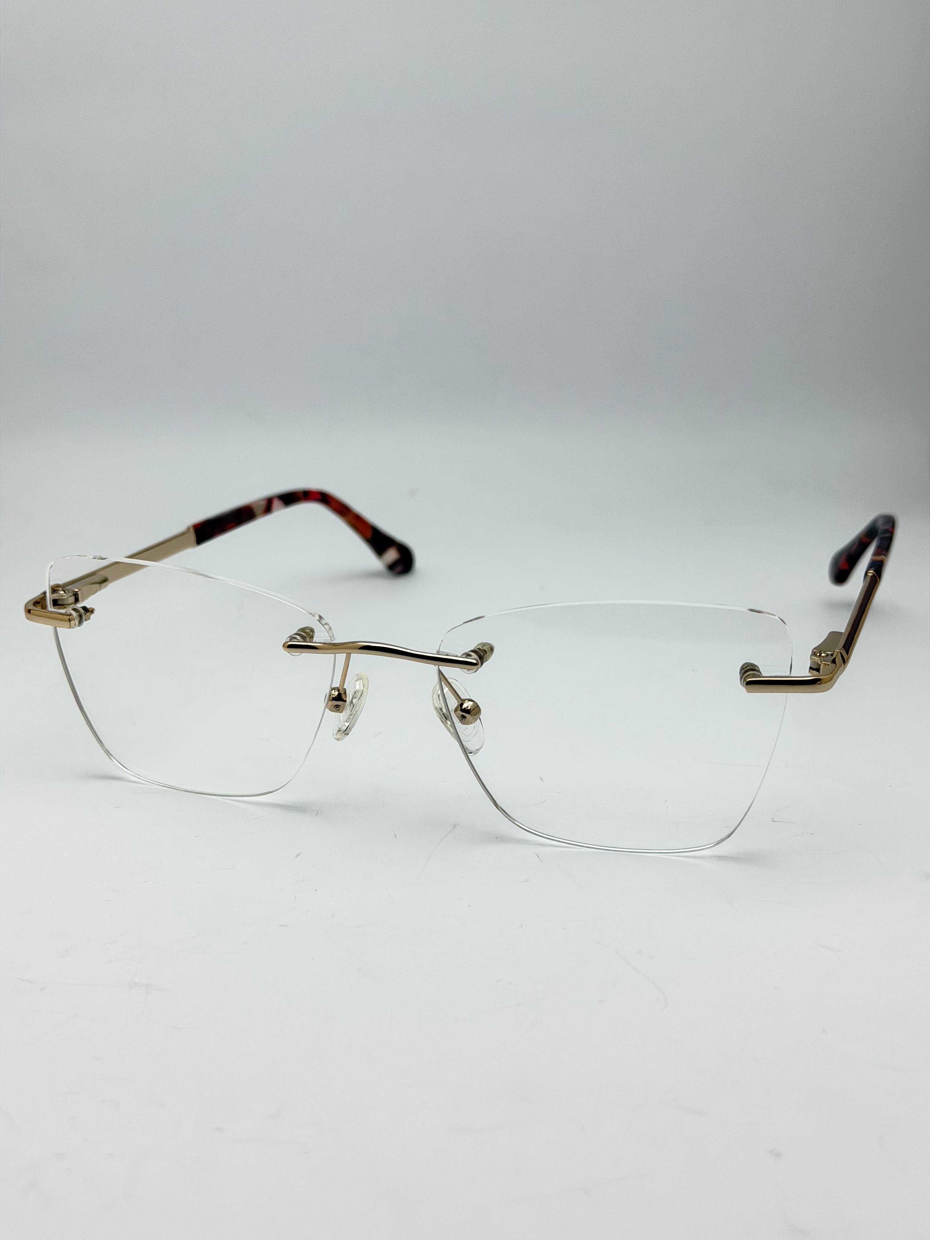 Luxe Edge Rimless Optical Glasses